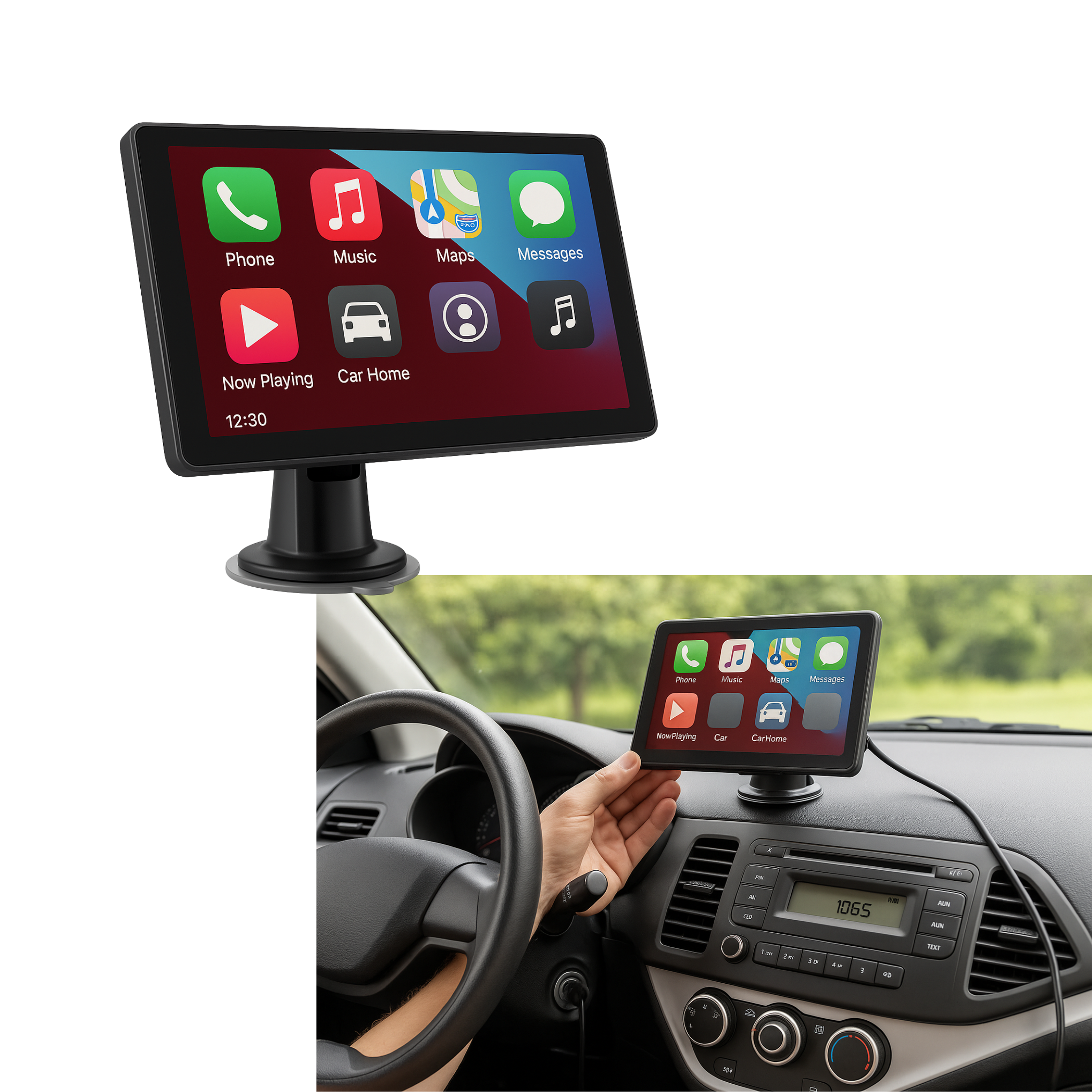 Universeel 7-inch touchscreen-systeem