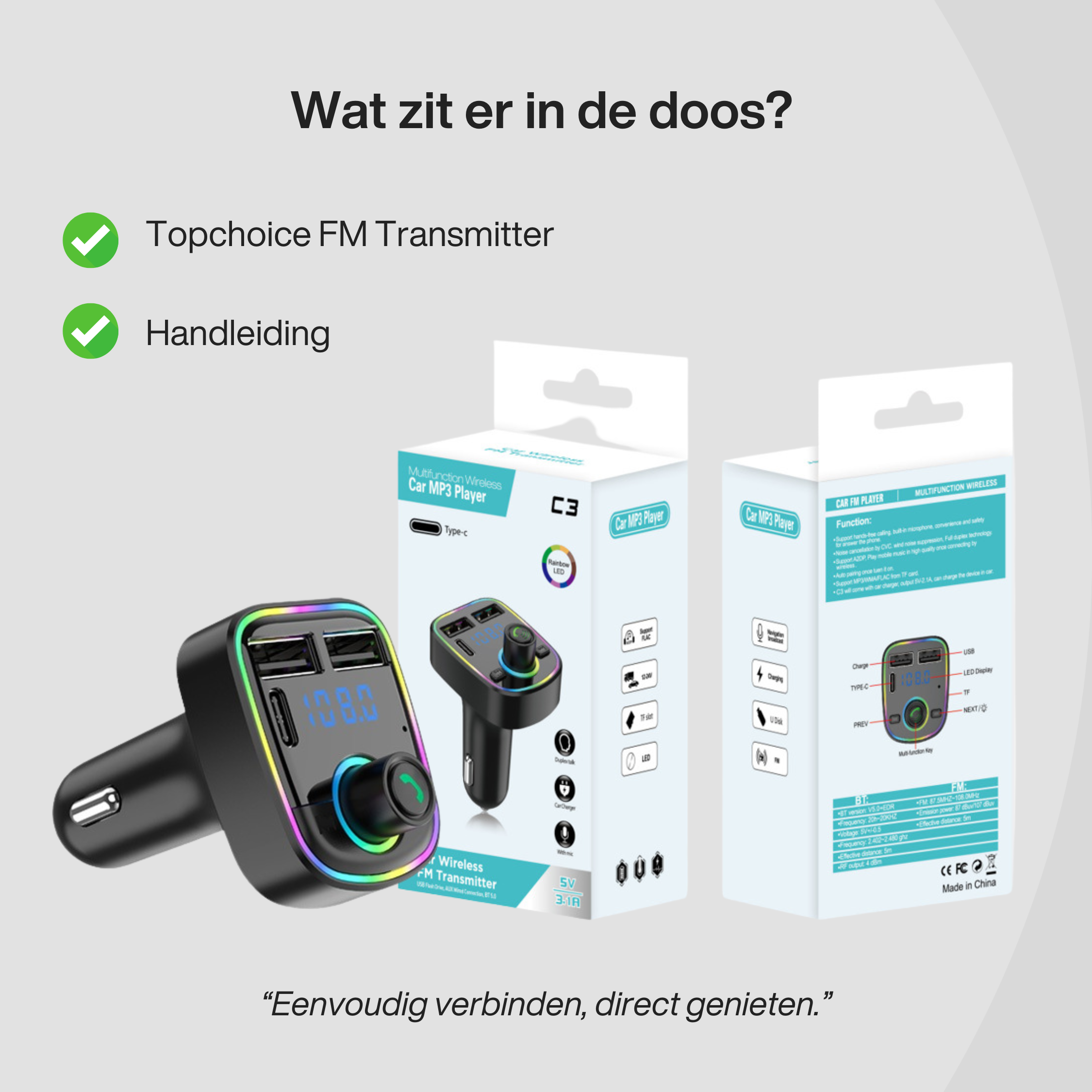 Bluetooth FM-transmitter