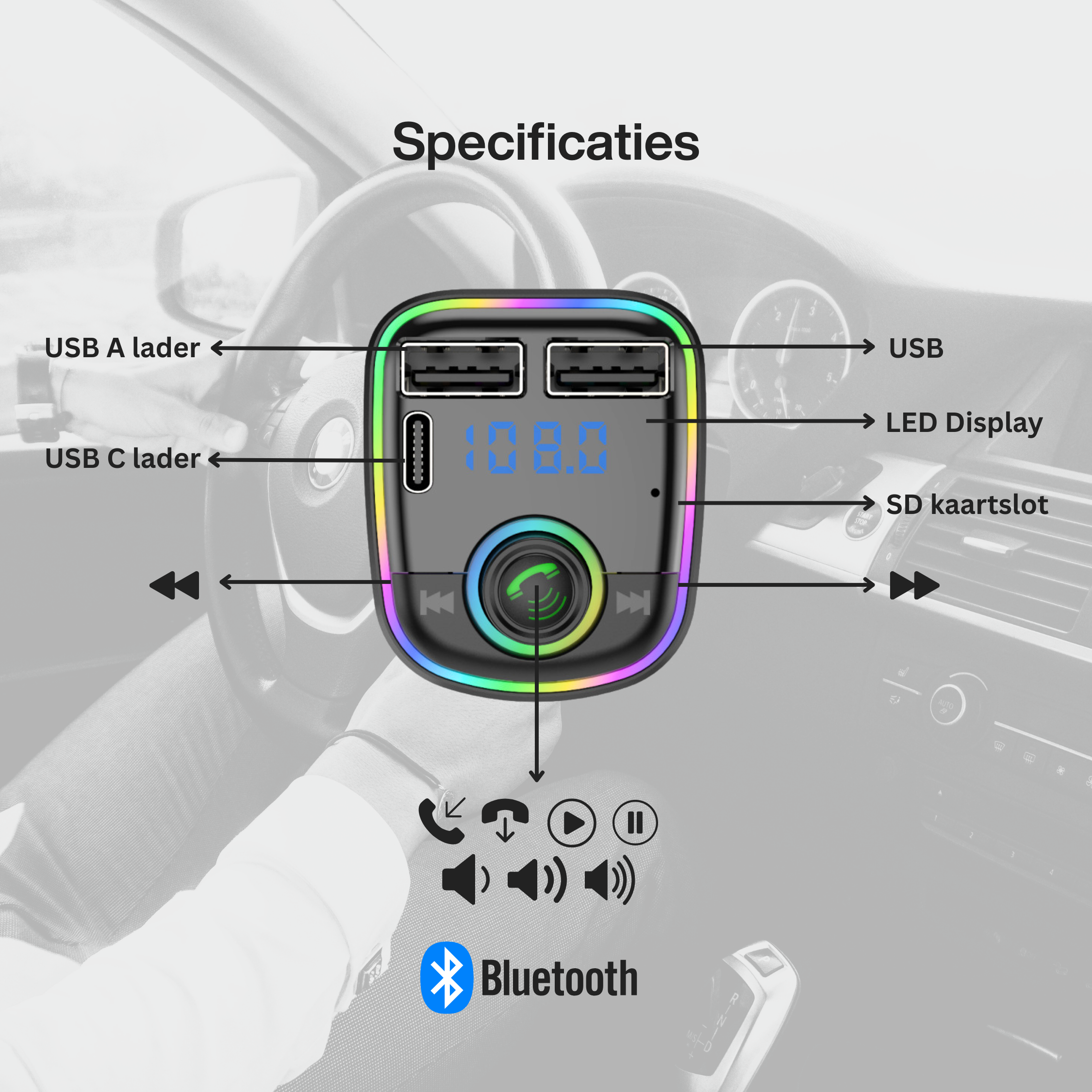 Bluetooth FM-transmitter